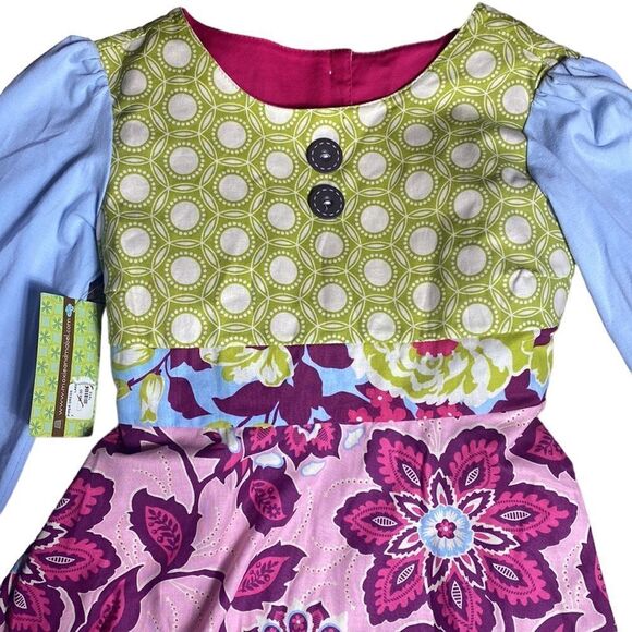 Moxie and Mabel piper dress long sleeved floral bohemian 7 NWT - Picture 6 of 9